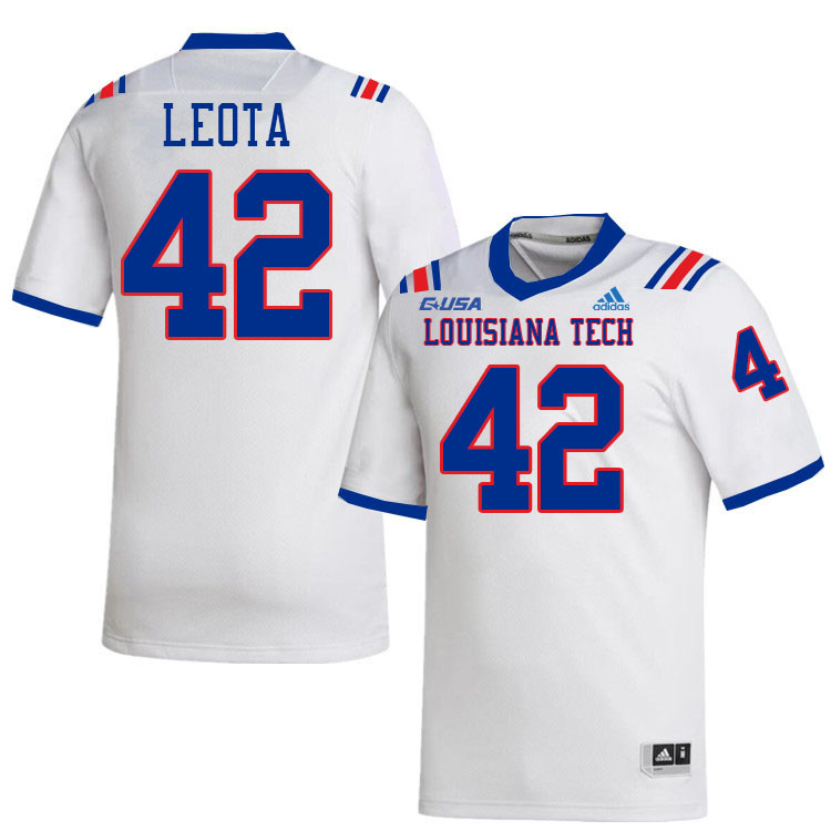 Sifa Leota Louisiana Tech Jersey,LA Tech Bulldogs Football Jerseys,Uniforms,Gears-White